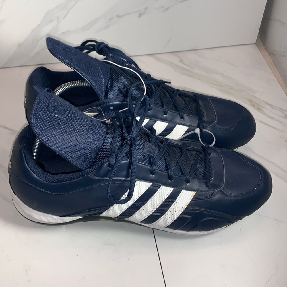 Adidas Mens Icon Bounce Royal Blue Metal Baseball Cleat Spike Low SZ 16 CG5243